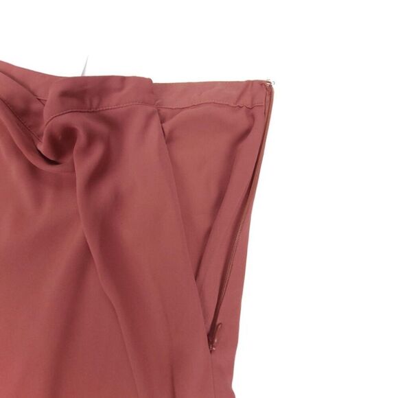 WHITE HOUSE BLACK MARKET Flowy Asymmetric Maxi Skirt Terra Rosa Lagenlook Boho - Picture 7 of 8